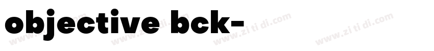 objective bck字体转换